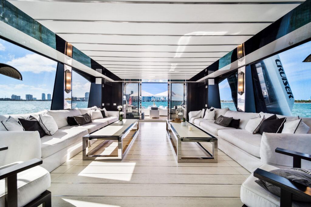 120' Technomar mega yacht rentals south beach